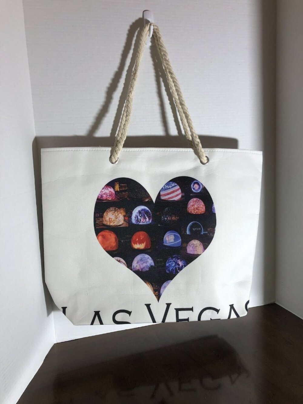 Alfa Bag Tote With A Las Vegas Print 15” x 21”